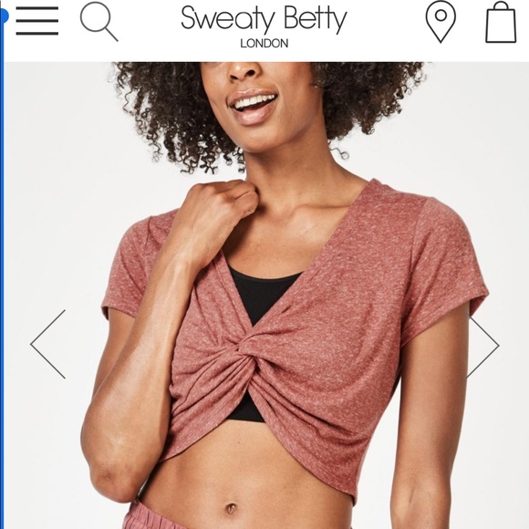 SWEATY BETTY ❤️‍🔥 KNOT WORKOUT TOP NWT SIZE MEDIUM - Picture 2 of 9